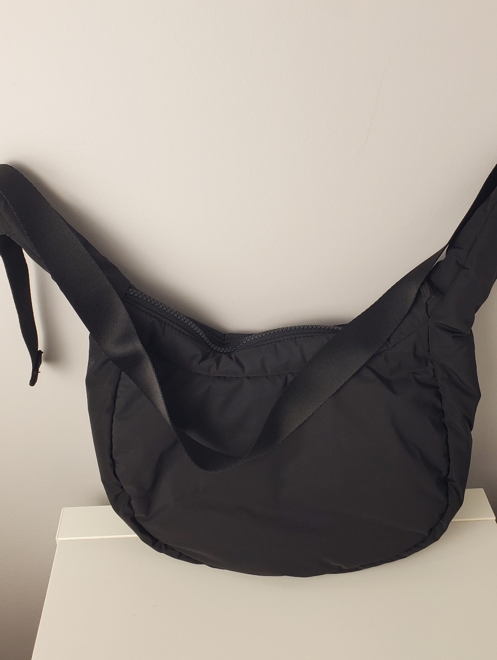 Athleta All About Small Crossbody Hobo Bag Black - Picture 3 of 16